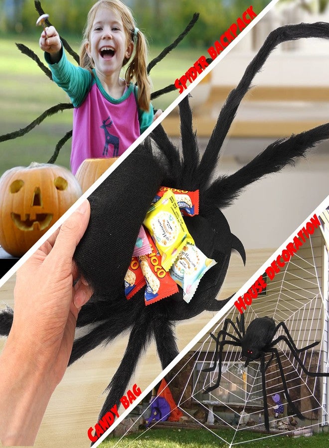 catnee Giant Realistic Spider Costume & Decor - Outdoor/Indoor Giant Spider Props with Straps for Kids' Halloween Parties & Haunted Houses - Image 5